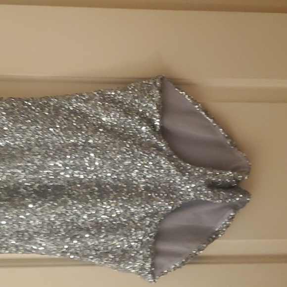 Sequin halter jumpsuit. - Picture 4 of 6